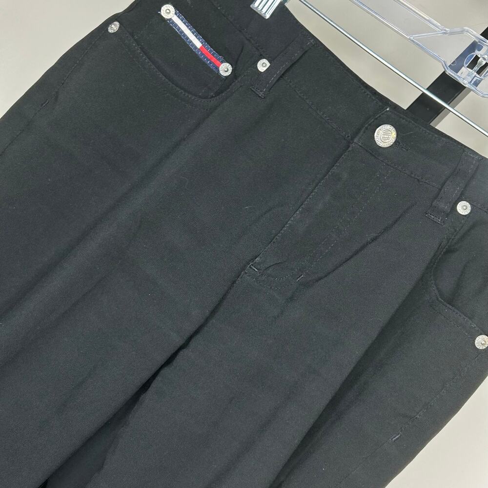 Tommy Jeans Pants-size 7/32 black lightweight straight leg stretch